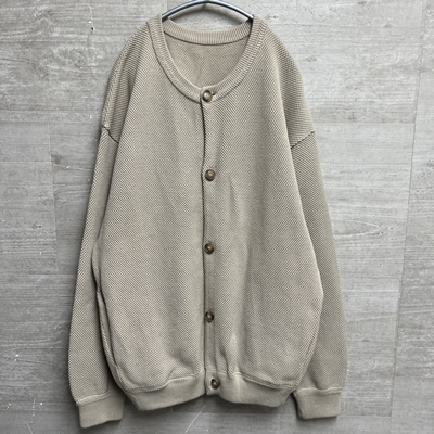 crepuscule クレプスキュール 2003-002 Moss stitch crew cardigan カーディガン ベージュ size1 【中目黒B04】_画像1