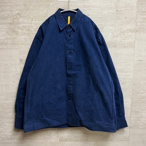  MAN-TLE マントル M-R6S1 REGULAR SHIRT コットンシャツ ブルー sizeS 【中目黒B04】の画像1