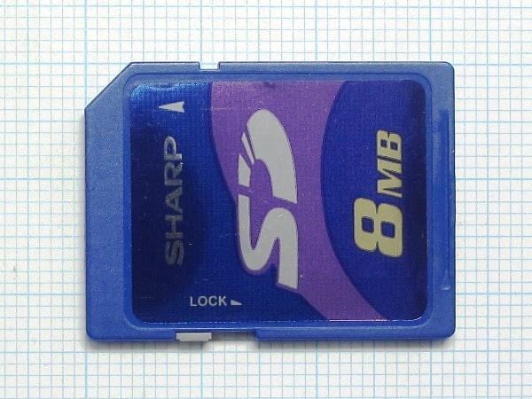 *SHARP SD карта памяти 8MB б/у * стоимость доставки 63 иен ~