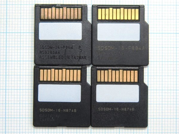 ★SanDisk miniSDメモリーカード １６ＭＢ ４枚 中古★送料６３円～の画像2