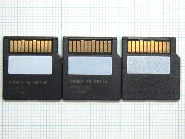 ★SanDisk miniSDメモリーカード １６ＭＢ ３枚 中古★送料６３円～の画像2