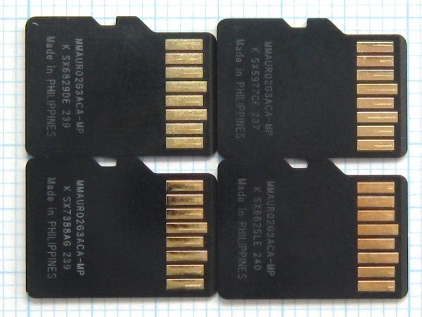 *SILICON POWERT microSD карта 2GB 4 листов б/у * стоимость доставки 63 иен ~