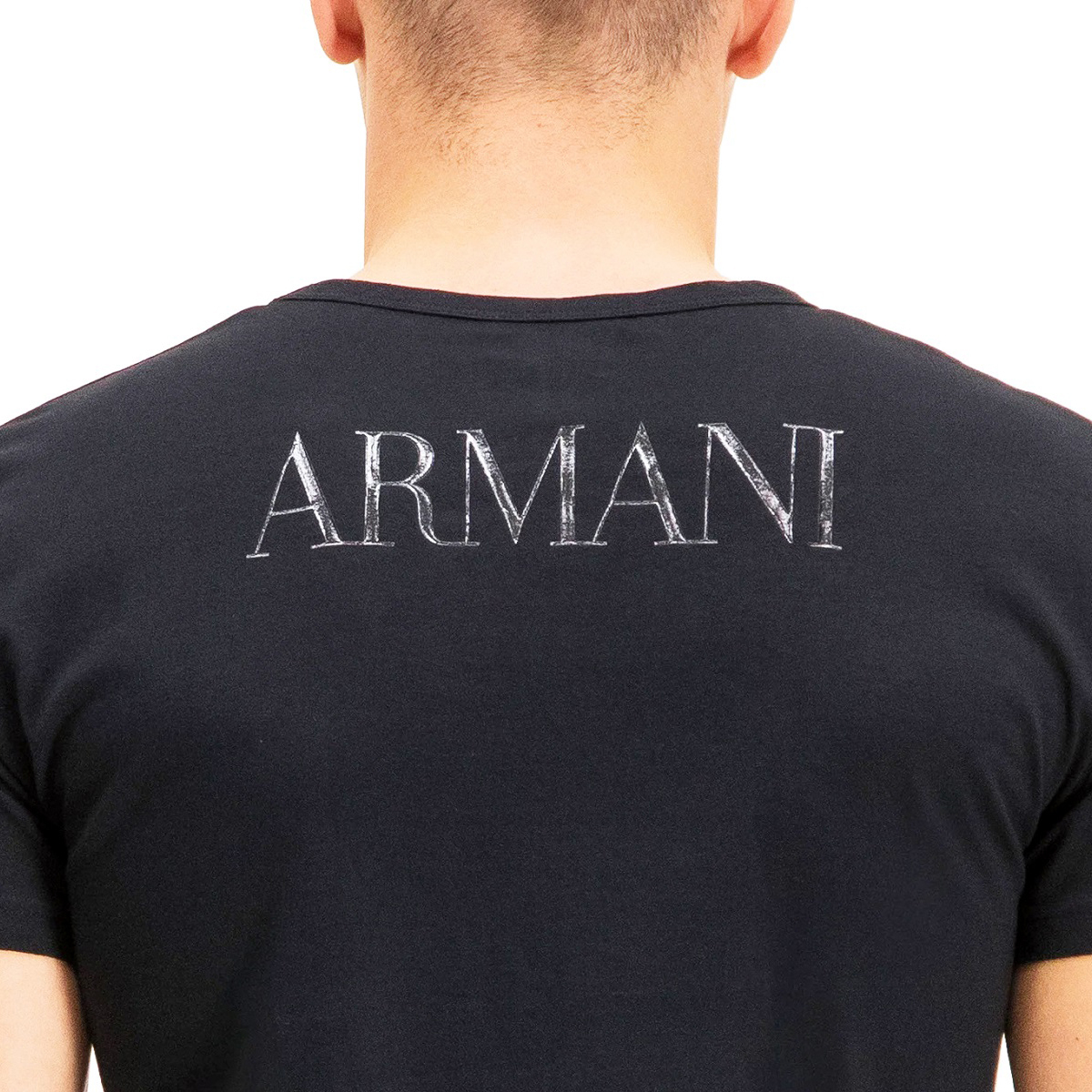 送料無料 58 EMPORIO ARMANI エンポリオアルマーニ 111035 CC716 ブラック Tシャツ 半袖 ロゴ size S