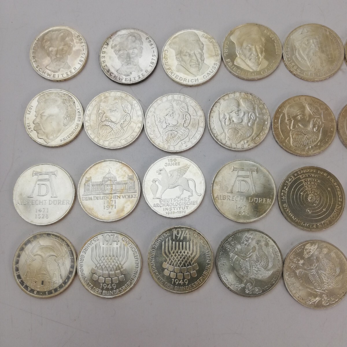 KA★1円～ 保管品 ドイツ銀貨 5マルク銀貨 39枚 セット まとめの画像5