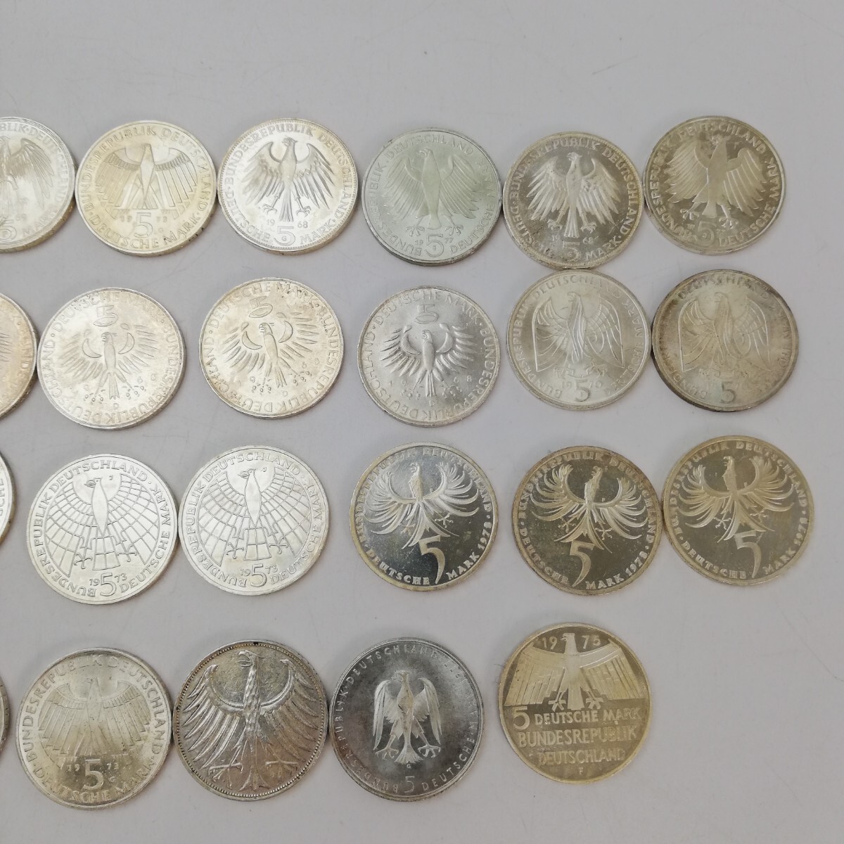 KA★1円～ 保管品 ドイツ銀貨 5マルク銀貨 39枚 セット まとめ_画像3