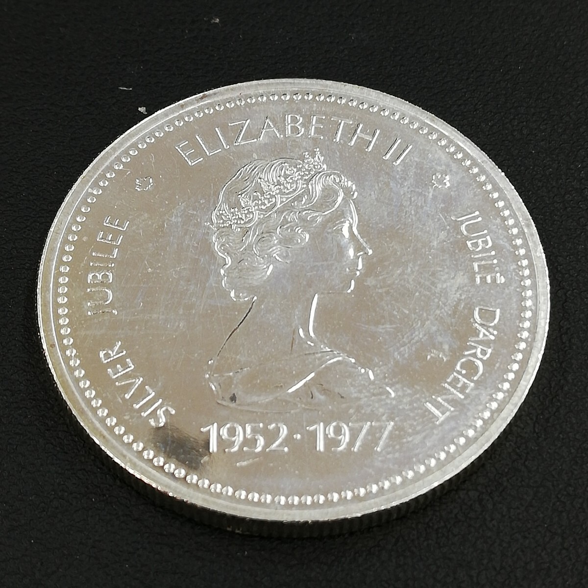 KA★1円～ 保管品 カナダ 銀貨 1ドル 在位25周年 カルガリー グリフォン 4枚 まとめ セットの画像3