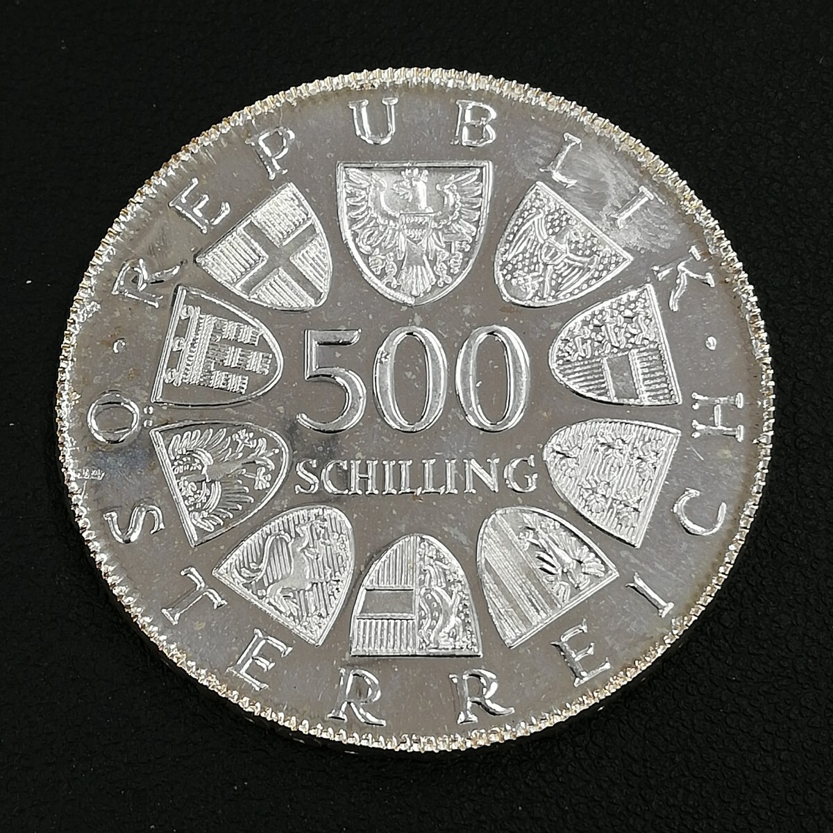 KA★1円～ 保管品 オーストリア 銀貨 500シリング 1980年 マリア・テレジア 1枚 約24.0gの画像2