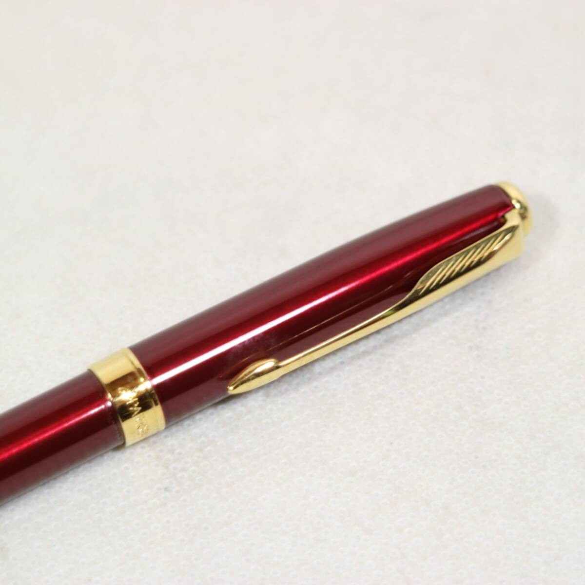 PARKER パーカー 金属製 黒 ボールペン レッド ブランド 文房具 筆記用具 事務用品 コレクション 中古の画像4