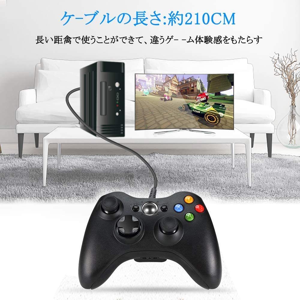 【新品】xbox コントローラー USB/ゲームパッド/有線/PC対応の画像6