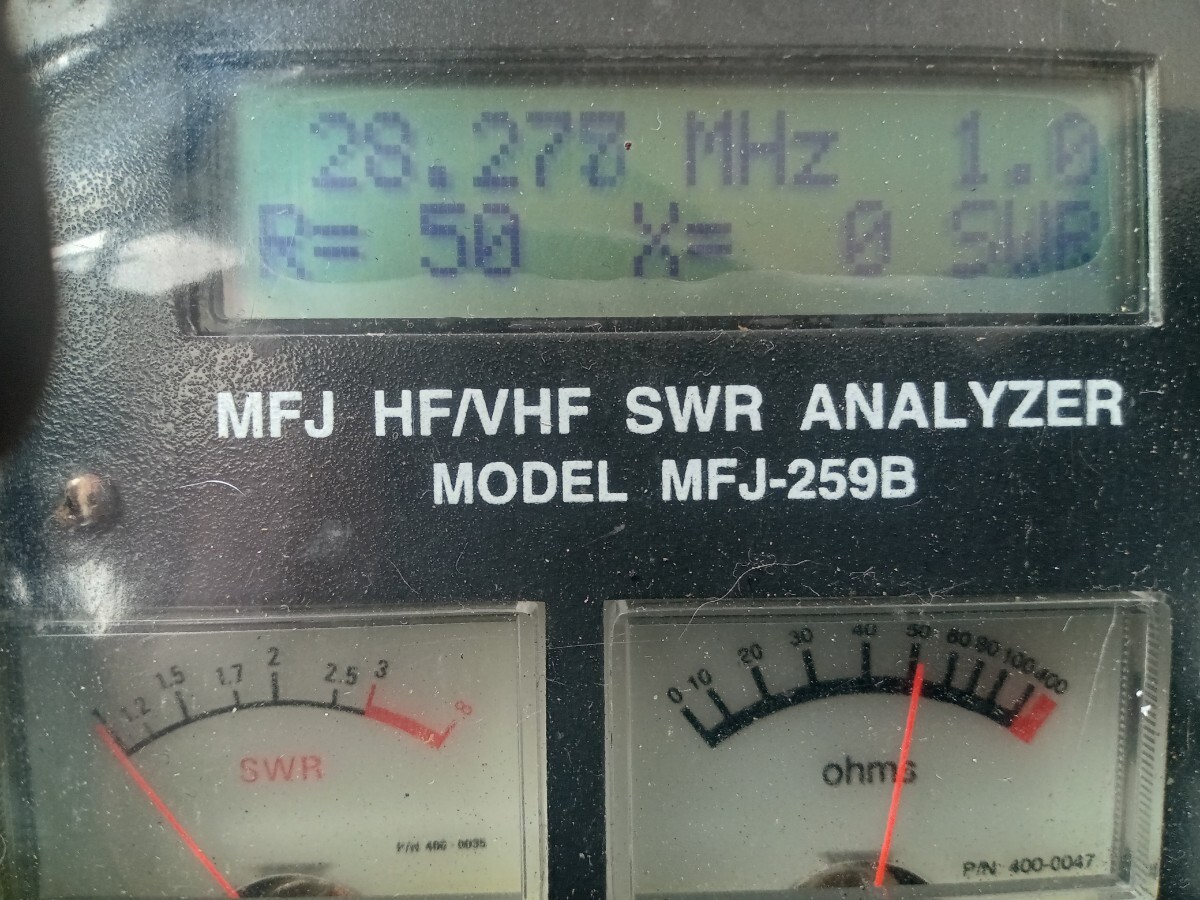 ＣＢ〜２８〜２９Mhz　ツイスト巻　ヘリカル　高耐圧　ＰＥＰ６００w　奇跡の１本　８分の５λ　１００ｃｍ　ワンオフ　ＳＷＲ　動作確認済_画像4