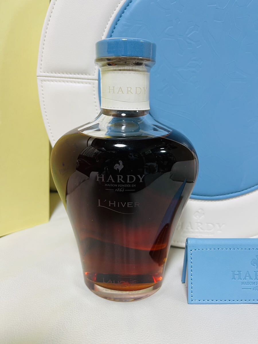 Hardy L'hiver Lalique Crystal Decanter / ハーディー リヴェール ラリック クリスタル デキャンタ 飾り栓 冊子 化粧箱 外箱付きの画像4