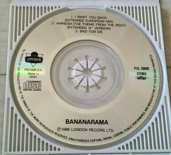 【PWL】BANANARAMA バナナラマ I WANT YOU BACK アイ・ウォント・ユー・バック 国内廃盤貴重EXTENDED VERSION収録8cm CDミニ・アルバムの画像3