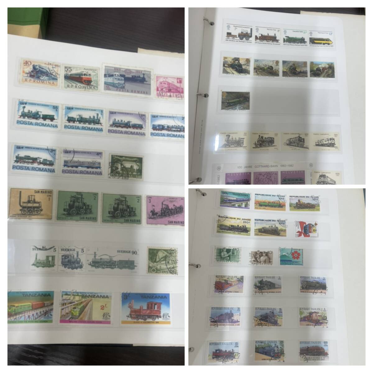 切手趣味の海外切手　外国切手　大量　まとめ　アルバム　コレクション　バラ未使用　消印なし　消印あり少し
