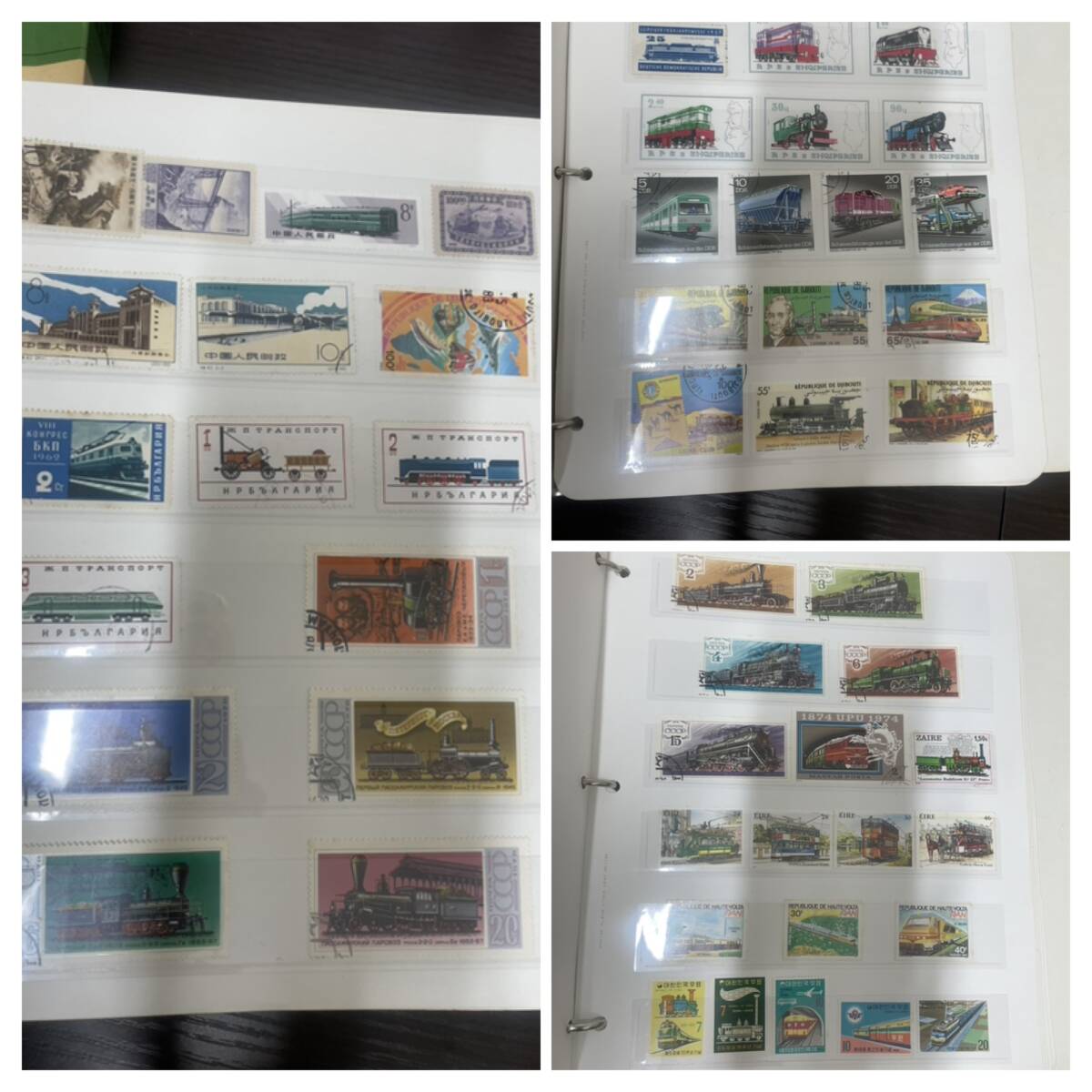 切手趣味の海外切手　外国切手　大量　まとめ　アルバム　コレクション　バラ未使用　消印なし　消印あり少し