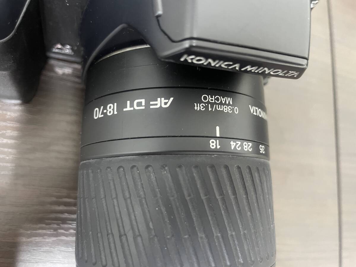 美品KONICA MINOLTA α Sweet DIGITAL / AF DT ZOOM 18-70mm 1:3.5-5.6D デジタル一眼レフカメラ ジャンク 中古_画像9