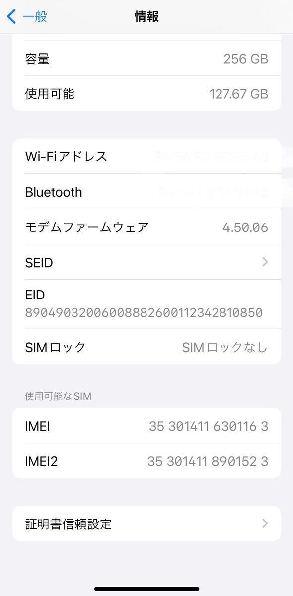 iPhone12 mini 256gb simフリー ブルー 美品！の画像4