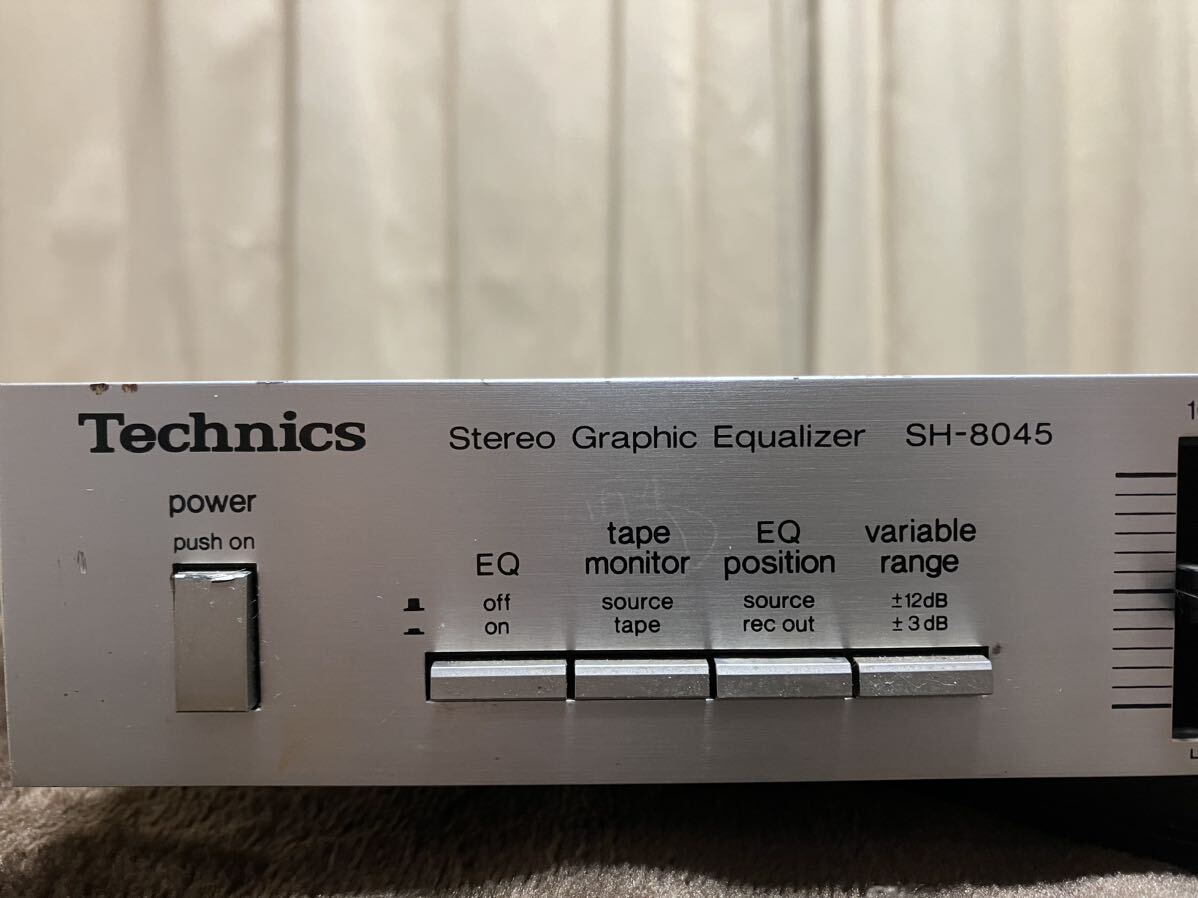 Technics テクニクス◆グラフィック イコライザー SH-8015 Stereo Frequency Equalizer オーディオ 通電OKの画像2