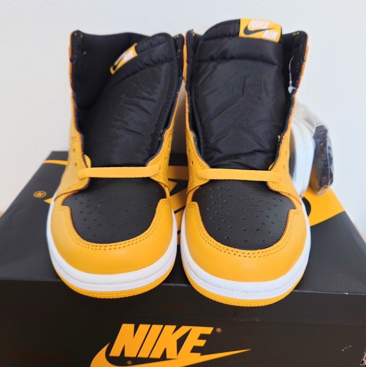 【未使用】1円〜 NIKE  ナイキ AIR JORDAN 1 RETRO HIGH OG POLLEN エアジョーダン1 パラン ポラン 555088-701/27 /080 Dunk Supremeの画像3