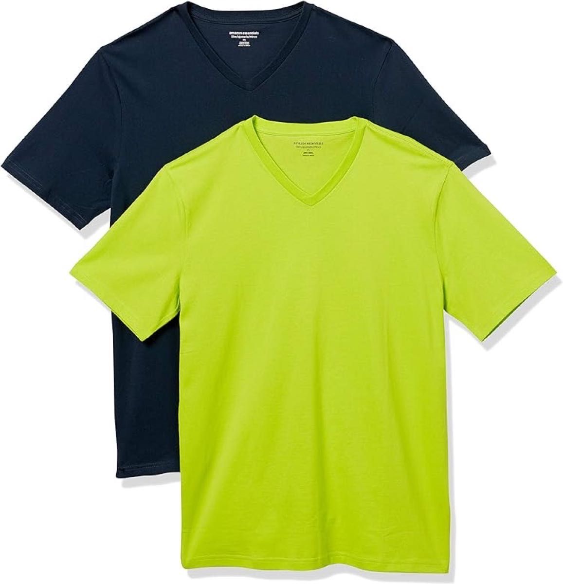 [Amazon Essentials] マルチパック Tシャツ Vネック スリムフィット 半袖 メンズ