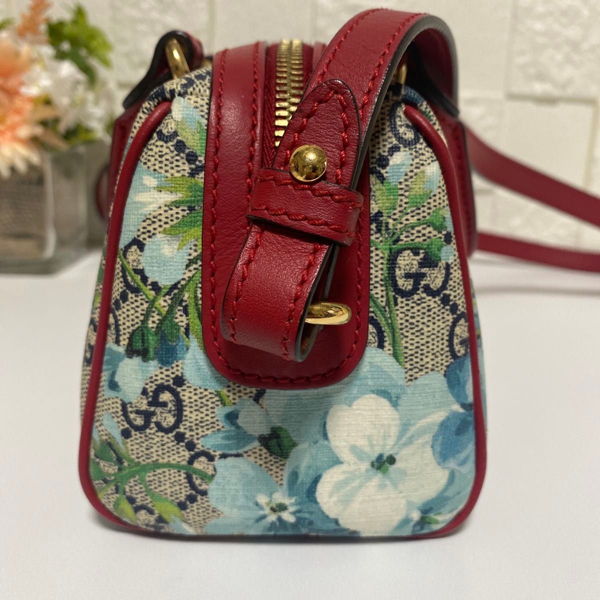 超美品 GUCCI  GG ブルームス 2wayバッグ ミニボストン