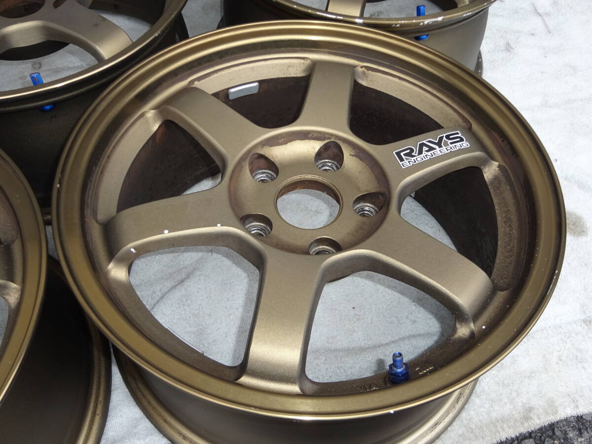 RAYS レイズ VOLKRACING ボルクレーシング TE37 16×7.5J+30 PCD114.3 5H 5穴 ブロンズ 希少サイズ 16インチ 7.5J オフセット+30の画像3