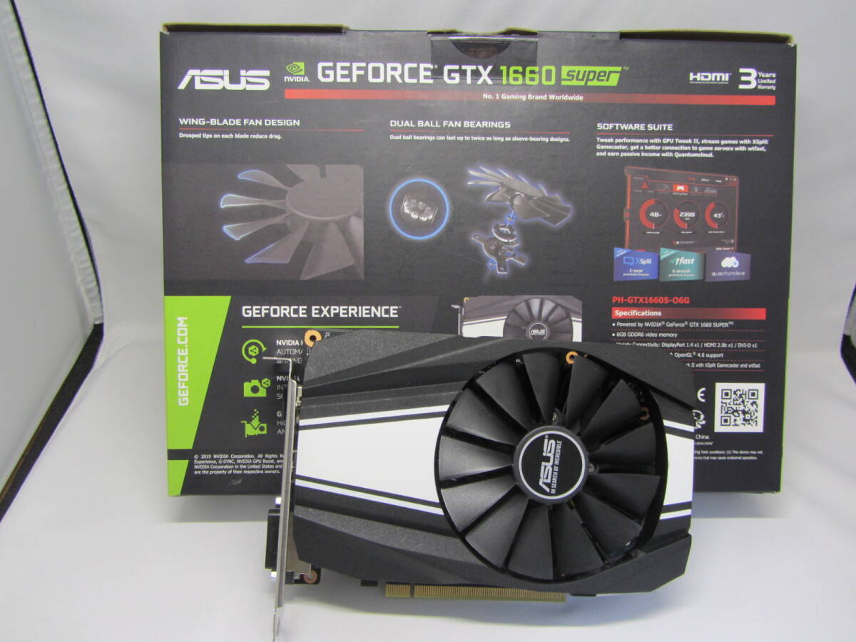 【ジャンク】Asus Geforce GTX 1660 super 6G グラフィックボードの画像9