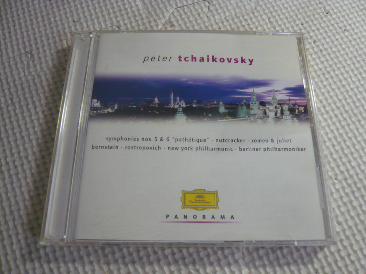CD２枚組☆チャイコフスキー：交響曲第５・６番《悲愴》/くるみ割り人形、他 バーンスタイン、他☆中古の画像1
