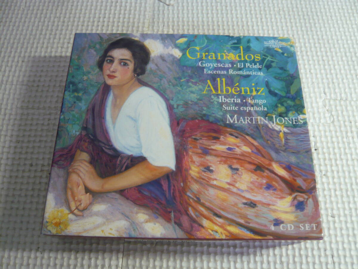 レ　CD４枚組☆GRANADOS・ALBENIZ　MARTIN JONES・Spanish Piano Music Volume1☆中古_画像1