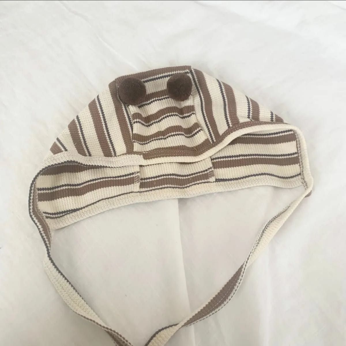 Reve レブ stripe ストライプ roomwear ルームウェア 韓国 ロンパース 帽子 セット  6-12m