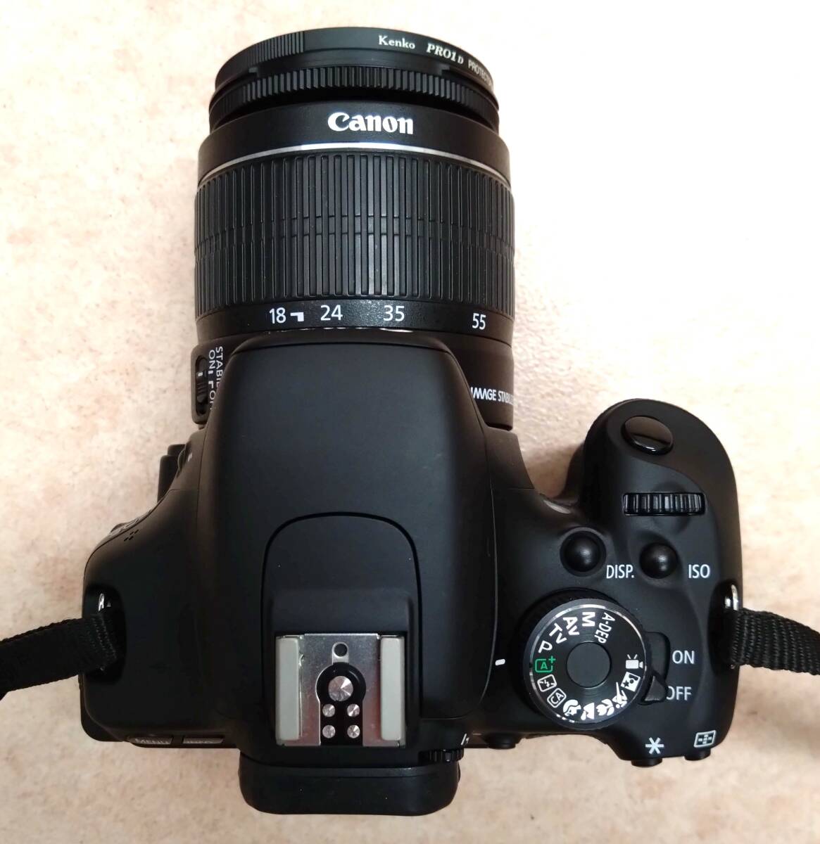 ◇ 美品 キヤノン Canon EOS Kiss X5 デジタル一眼レフカメラ EF-S 18-55mm 1:3.5-5.6 IS II 充電器 取説書 収納バッグ付き ◇の画像4