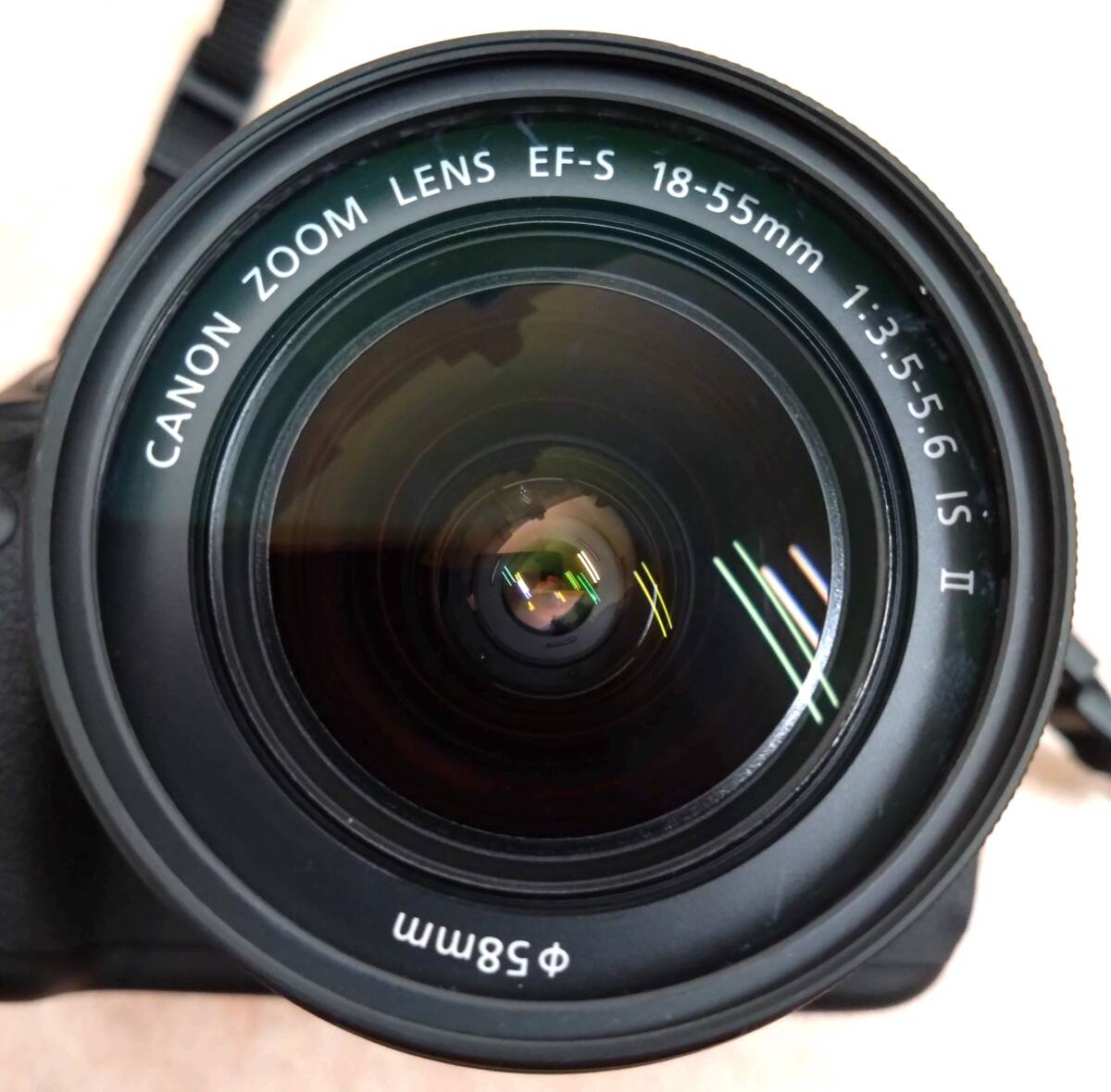 ◇ 美品 キヤノン Canon EOS Kiss X5 デジタル一眼レフカメラ EF-S 18-55mm 1:3.5-5.6 IS II 充電器 取説書 収納バッグ付き ◇の画像8