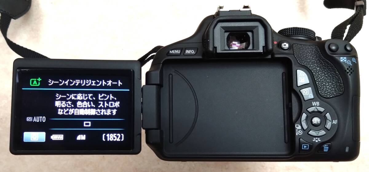 ◇ 美品 キヤノン Canon EOS Kiss X5 デジタル一眼レフカメラ EF-S 18-55mm 1:3.5-5.6 IS II 充電器 取説書 収納バッグ付き ◇の画像7