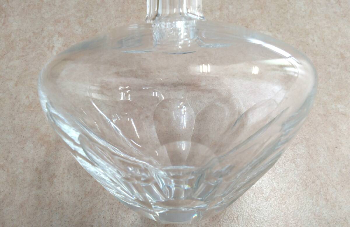 ◇ クリスタルガラス デキャンタ デカンタ インテリア 酒器 ボトル 高さ約25.5cm ◇の画像9