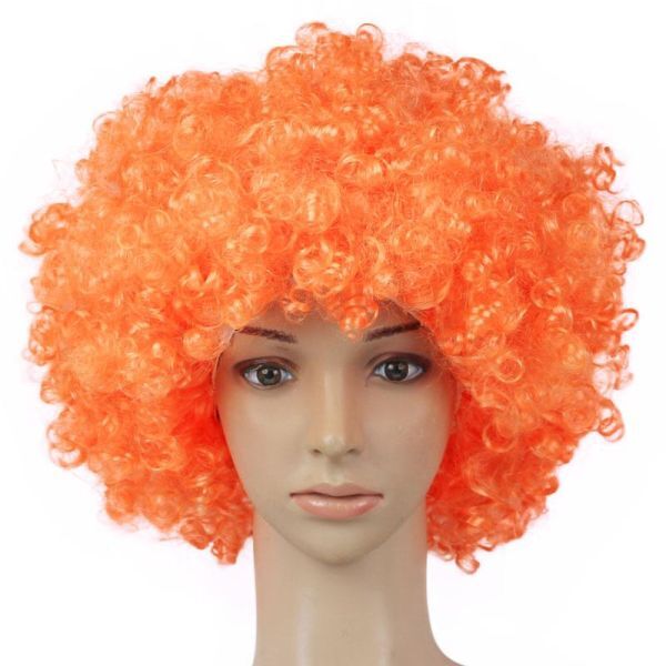  Afro парик Halloween orange 