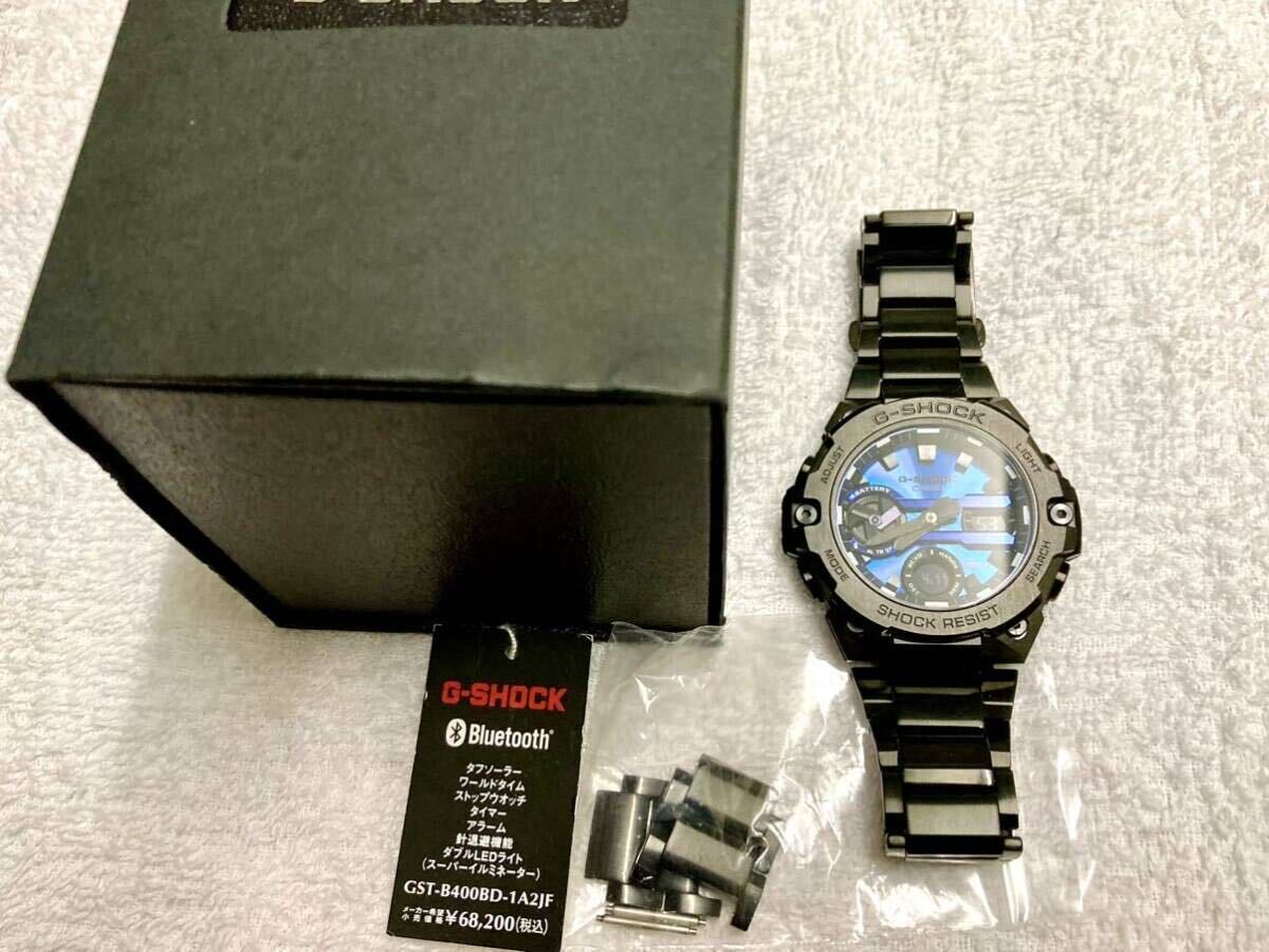 【超美品】 CASIO G-SHOCK G-STEEL GST-B400BD-1A2JFの画像2