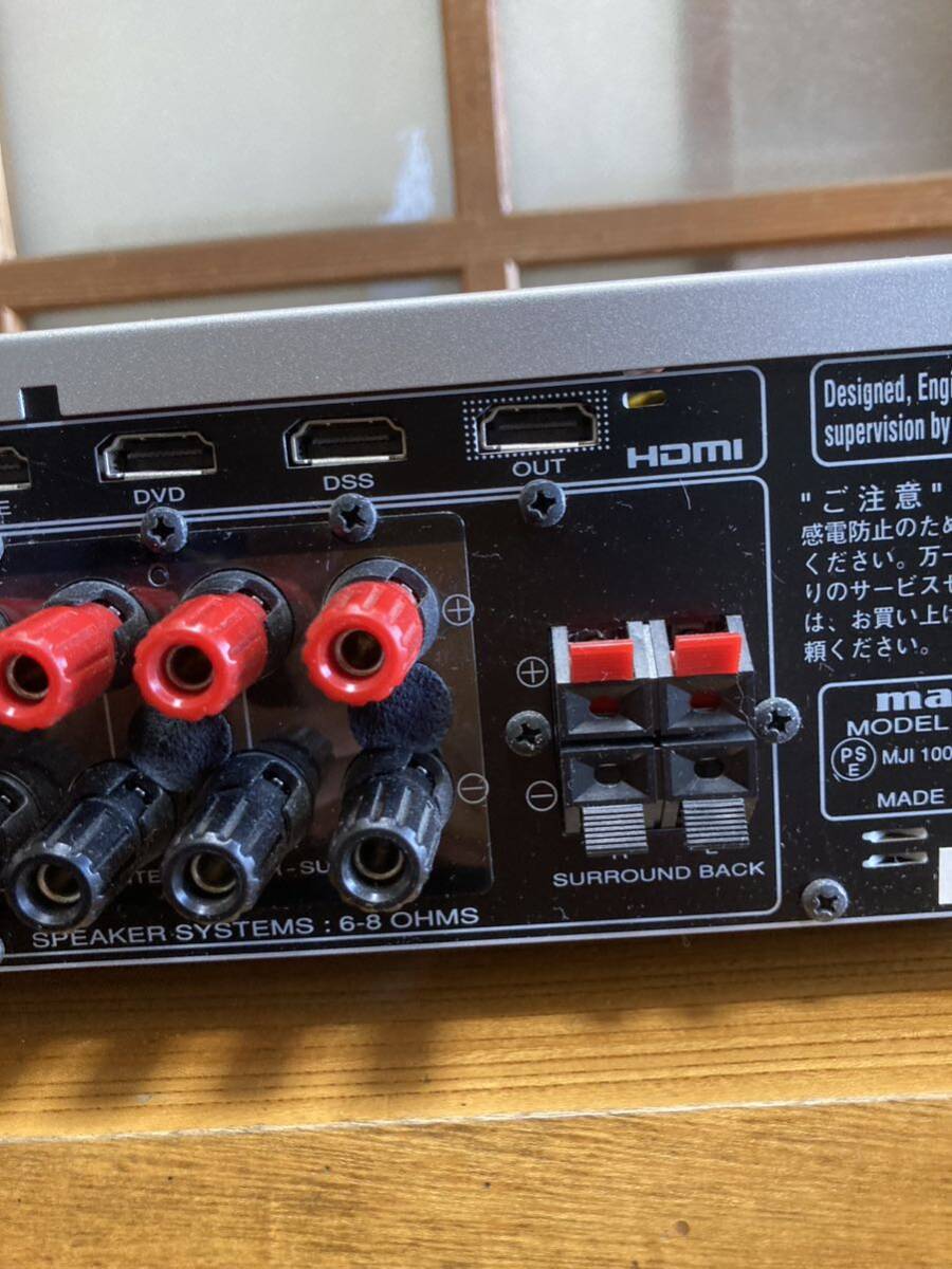 Marantz マランツ AVアンプ NR1501 シルバー リモコン　スピーカーマイク　説明書無し　難あり アンプ オーディオ プリメインアンプ　_画像6