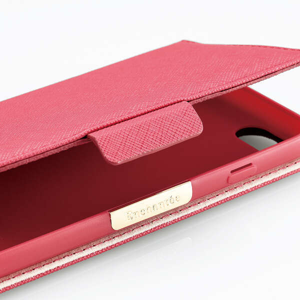 《送料無料》iPhone SE 第2/第3世代 iPhone8/7 手帳型ケース カバー ミラー付き(ディープピンク)エレコム ELECOMの画像4