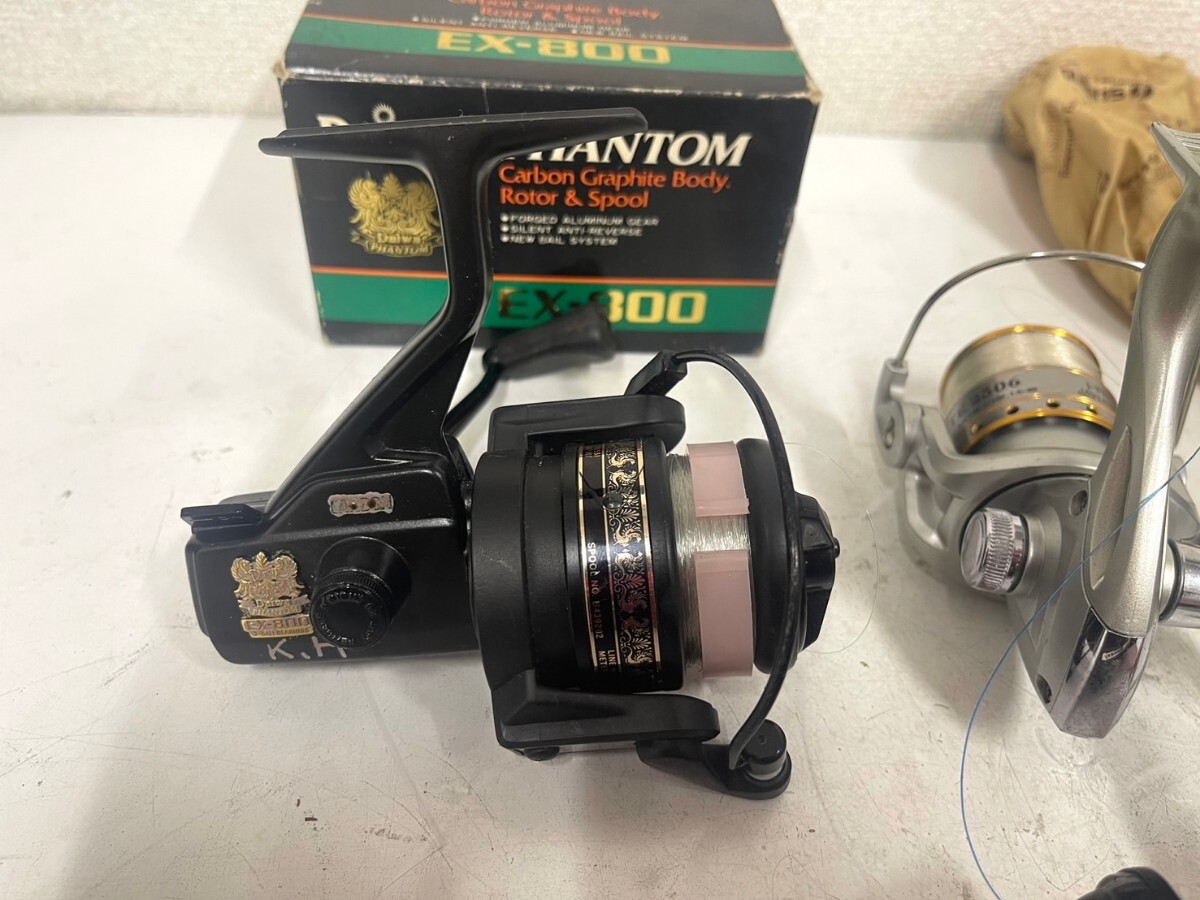 E333 釣具 リール まとめ売り Daiwa ダイワ EX-800 J-PRO RYOBI SHIMANO シマノ GT4000 他 動作未確認の画像2