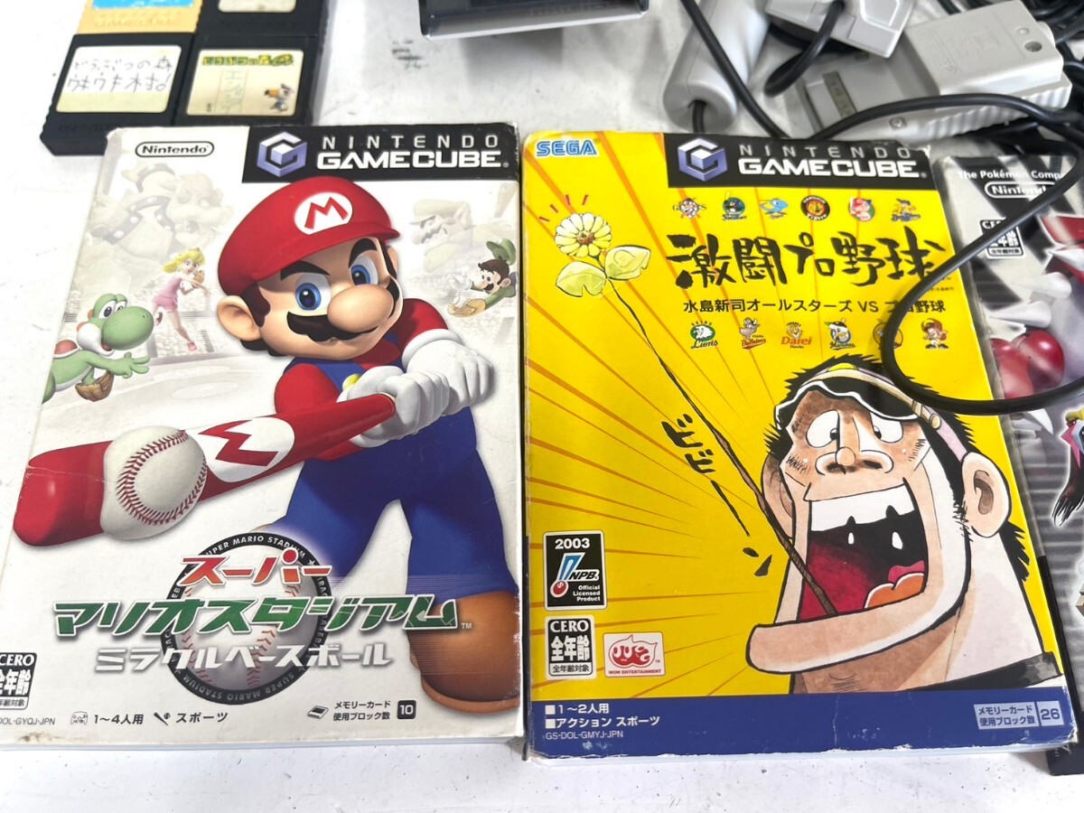 E350 任天堂 Nintendo ゲームキューブ GAME CUBE コントローラー ソフト メモリーカード 大量 まとめ売り マリオ 他の画像8