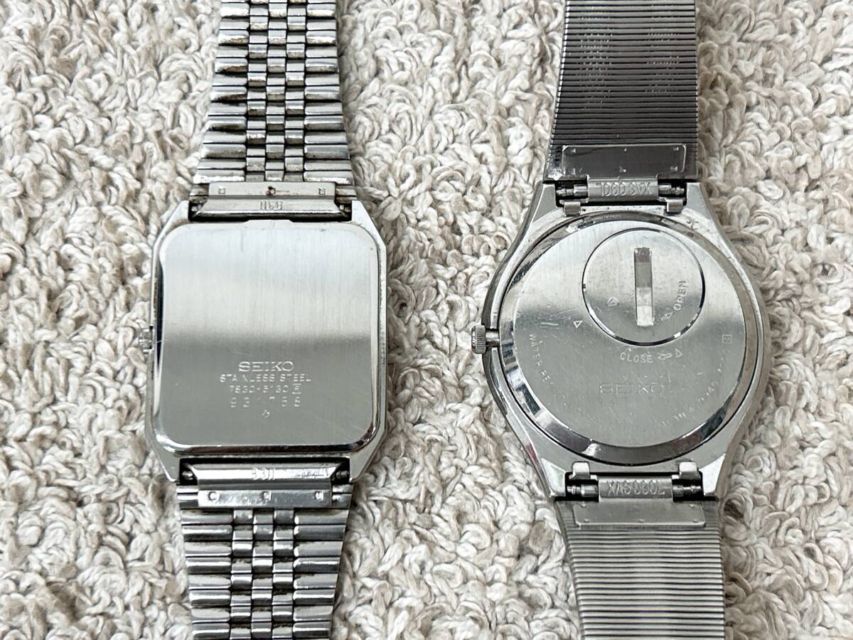 A497 SEIKO セイコー QUARTZ GRAND QUARTZ 腕時計 7830-5130 9940-7000 2点セット まとめ売り 動作未確認の画像8