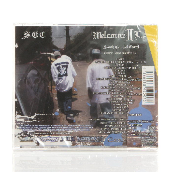 【新品】【未開封】S.C.C SOUTH CENTRAL CARTEL WELCOME 2 LA SOUTH CENTRAL CARTEL ギャングスタラップ ウェッサイ ヒップホップ ラップの画像2