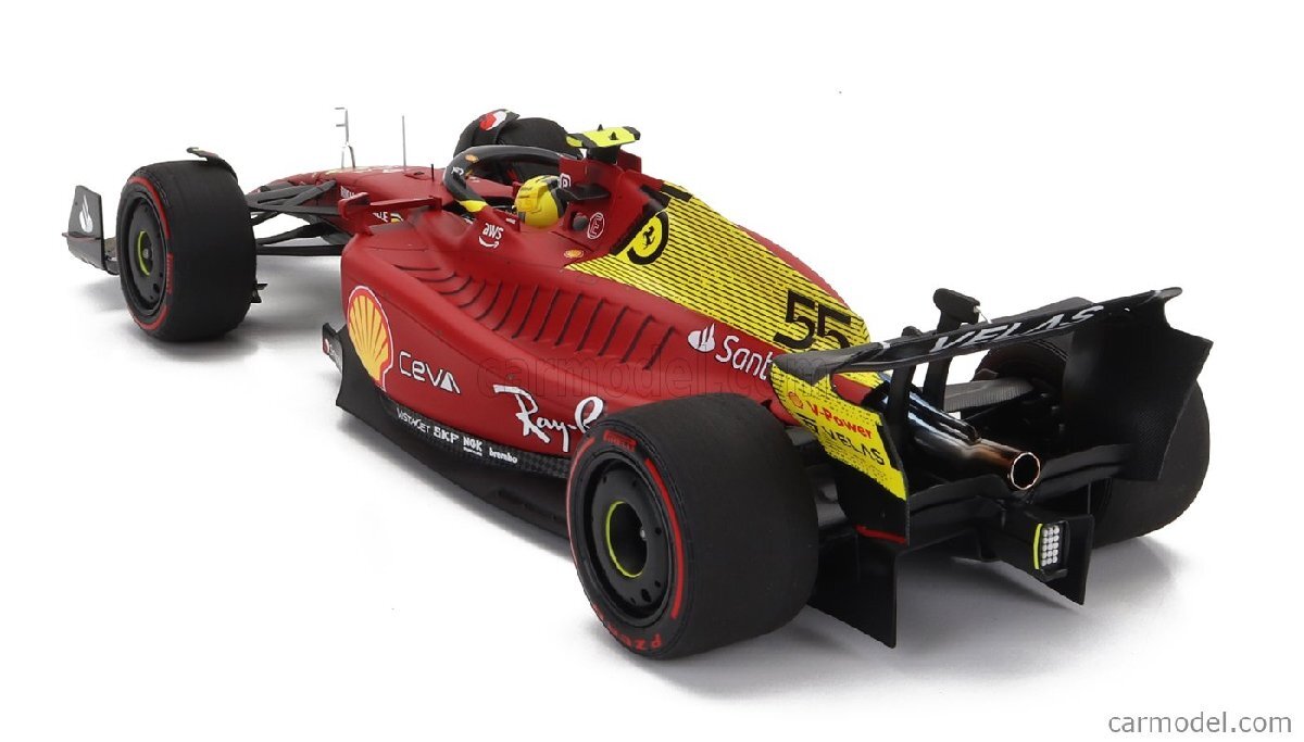 BBR 1/18 22年9月モンツァ・イタリアGP 第4位 フェラーリ FERRARI - F1-75 SCUDERIA FERRARI No.55 4th MONZA GP ITALY 2022 CARLOS SAINZ