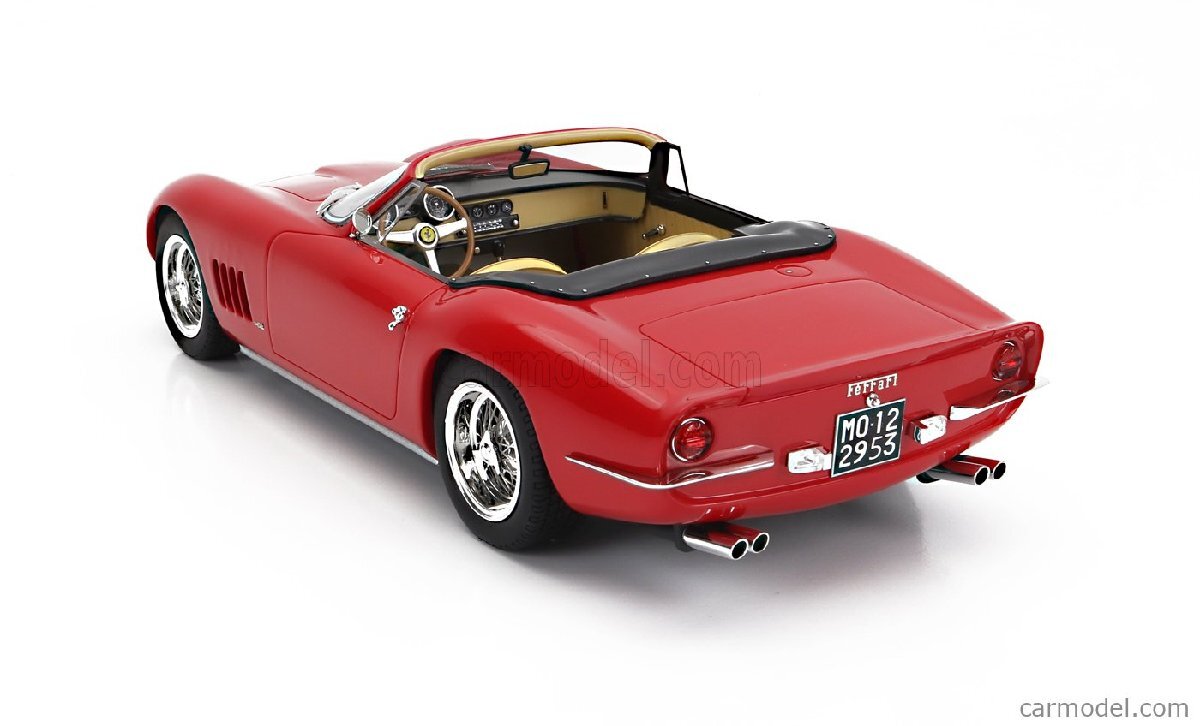 Maxima 1/18 ミニカー レジン プロポーションモデル 1965年モデル フェラーリ Ferrari 250 GT NEMBO SPIDER Chassis #1777GT 1965 レッドの画像5