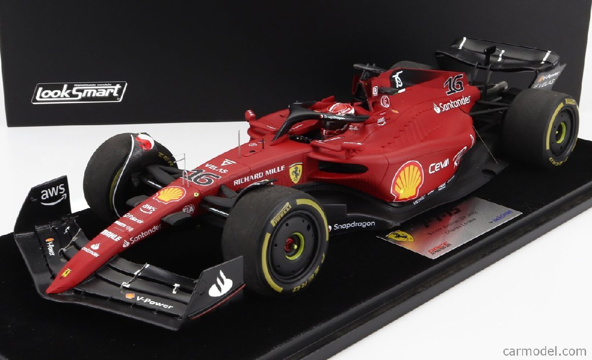 Looksmart 1/18 2022年オーストリアGP 優勝モデル フェラーリ Ferrari F1-75 Austria GP 2022 - Charles Leclerc No.16