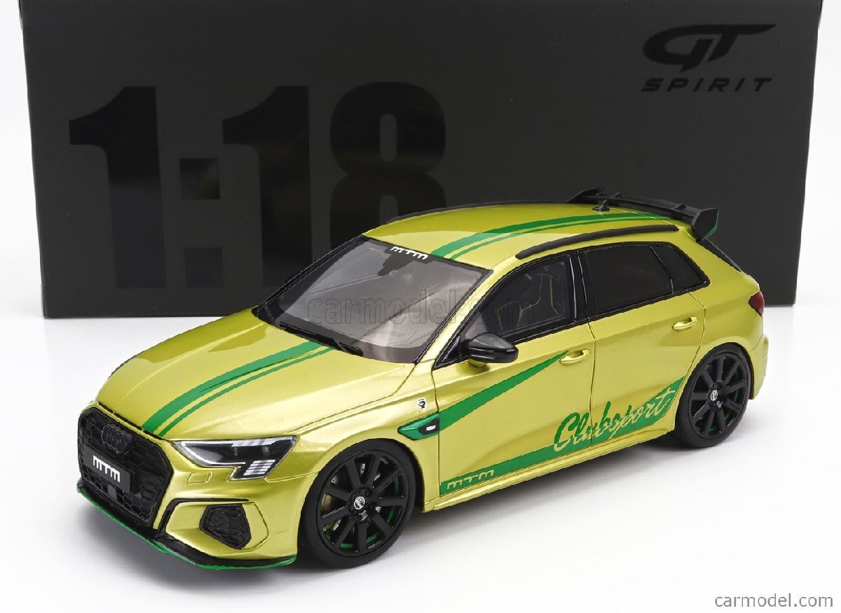 GT Spirit 1/18 ミニカー レジン プロポーションモデル 2022年モデル アウディ AUDI - A3 S3 MTM (Motoren Technik Mayer) 2022 イエロー_画像1