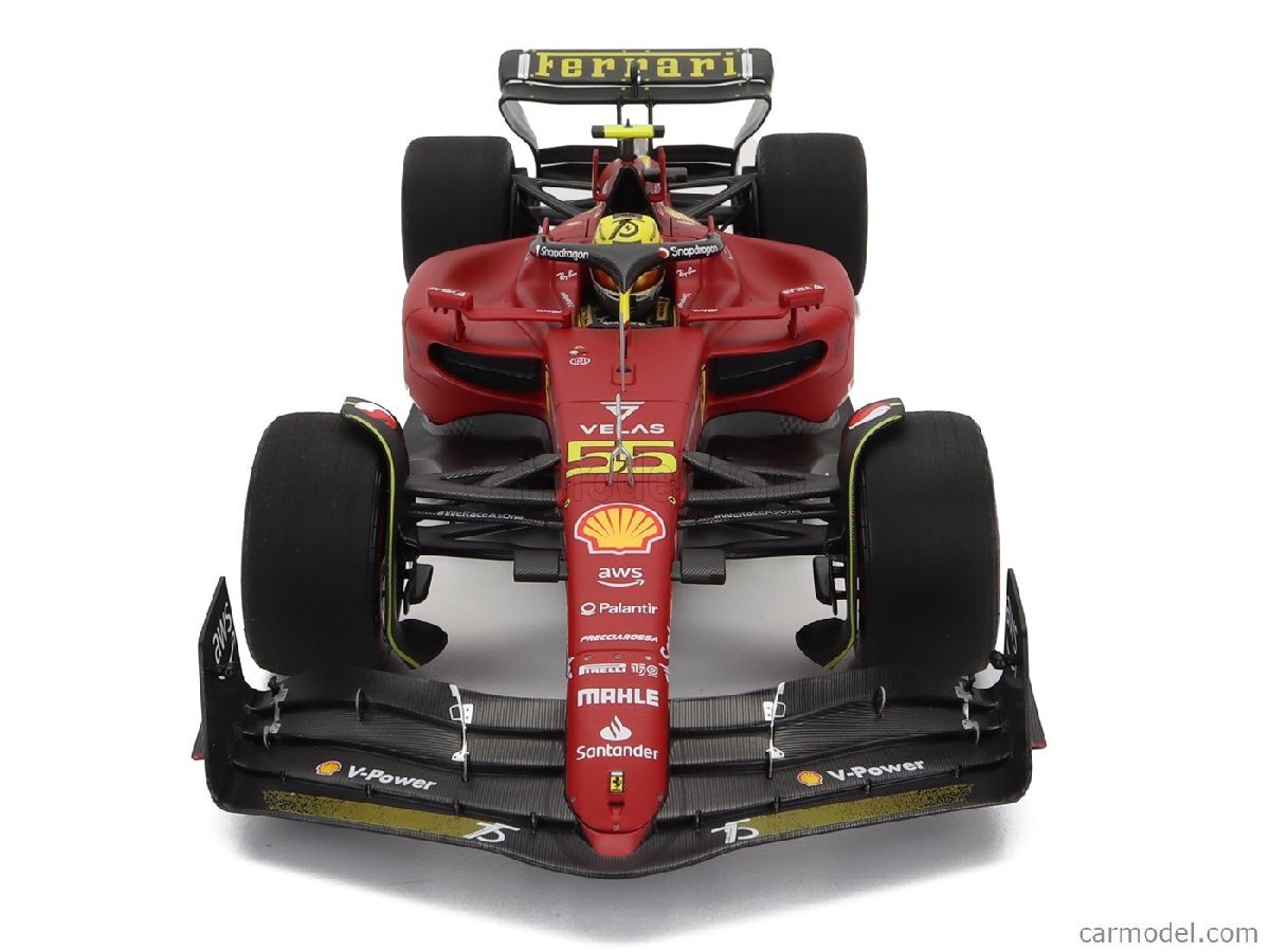 BBR 1/18 22年9月モンツァ・イタリアGP 第4位 フェラーリ FERRARI - F1-75 SCUDERIA FERRARI No.55 4th MONZA GP ITALY 2022 CARLOS SAINZ