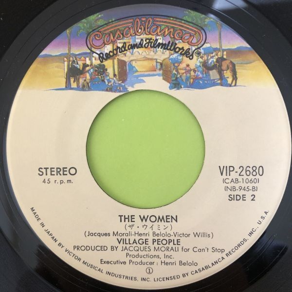 ○Village People/Y.M.C.A.//THE WOMEN【1978/JPN盤/7inch】_画像4