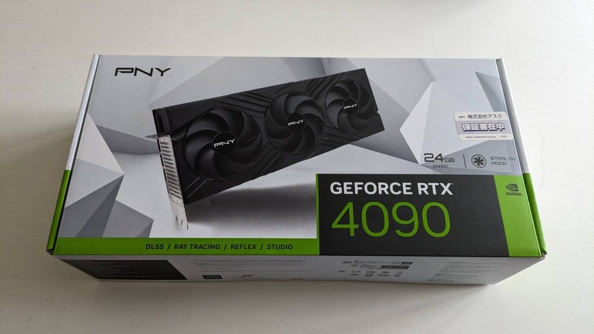 動作確認済み】PNY GeForce RTX 4090 24GB VERTO 3Fan【36ヶ月間 動作確認済み】PNY GeForce RTX 4090 24GB VERTO 3Fan【36ヶ月間