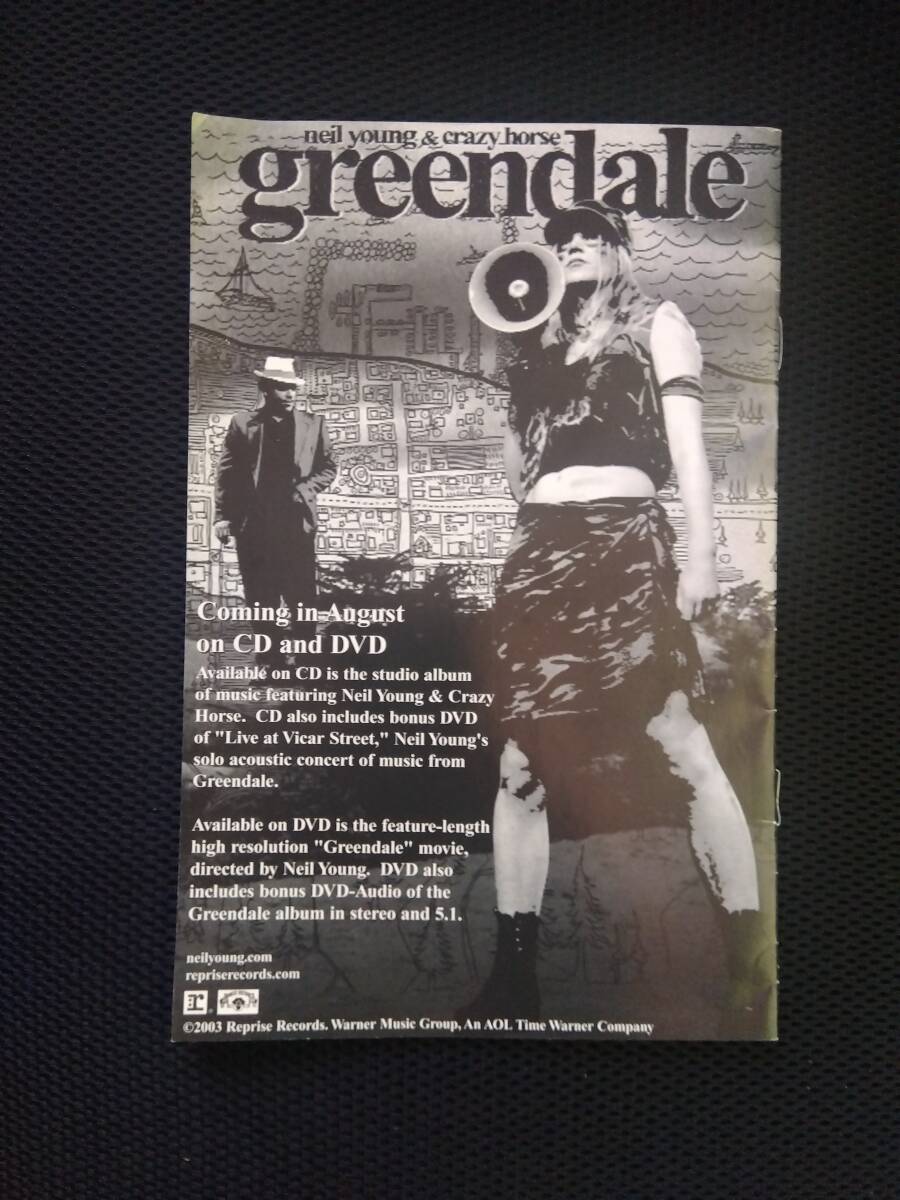 2003 Greendale Japan Tour : Neil Young With Crazy Horse　会場配布小冊子★日本語訳付★ニールヤング グリーンデイル_画像2