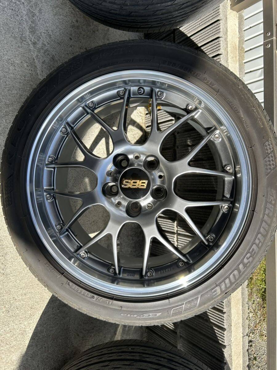 BBS RS-GT 18×8J +40 18x9J +45 ダイヤモンドブラック×シルバーダイヤカット DB-SDC 114.3 5H 225/45R18 245/40R18_画像5